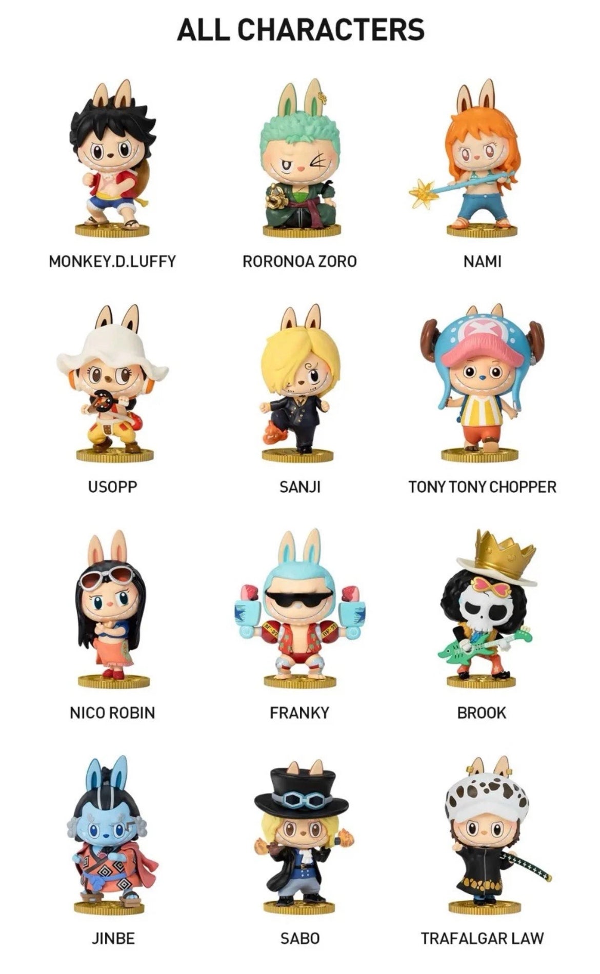 Pop Mart THE MONSTERS × One Piece Series Collectible Figures Blind Box