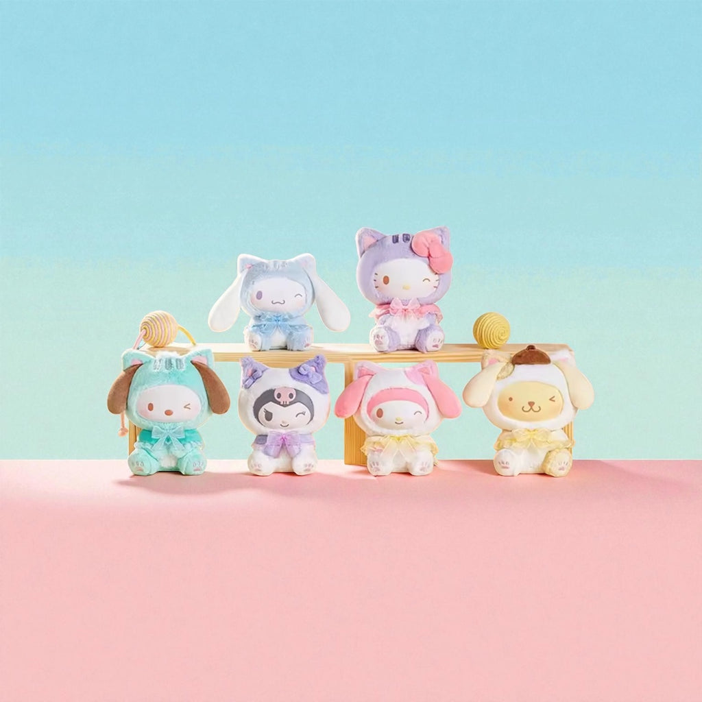 TopToy Miniso Sanrio Characters Play With Kittens Mystery Blind Box