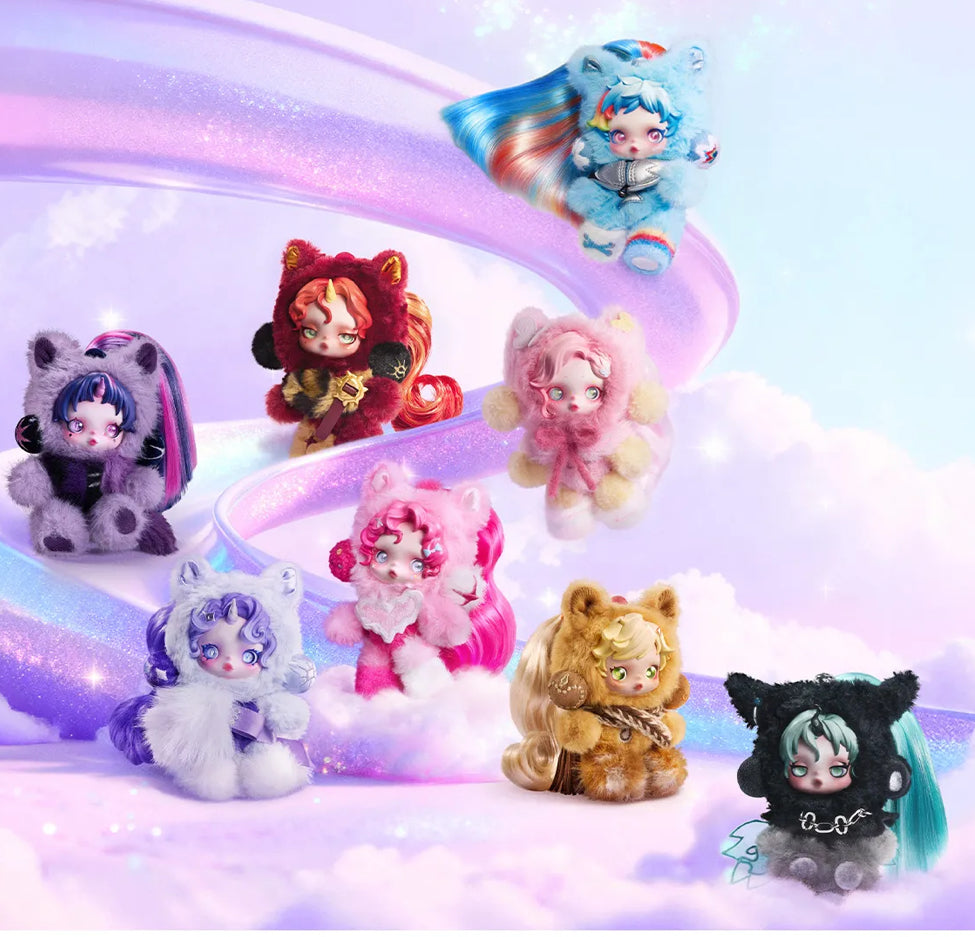 POP MART Skullpanda x My Little Pony Plush Doll pendant