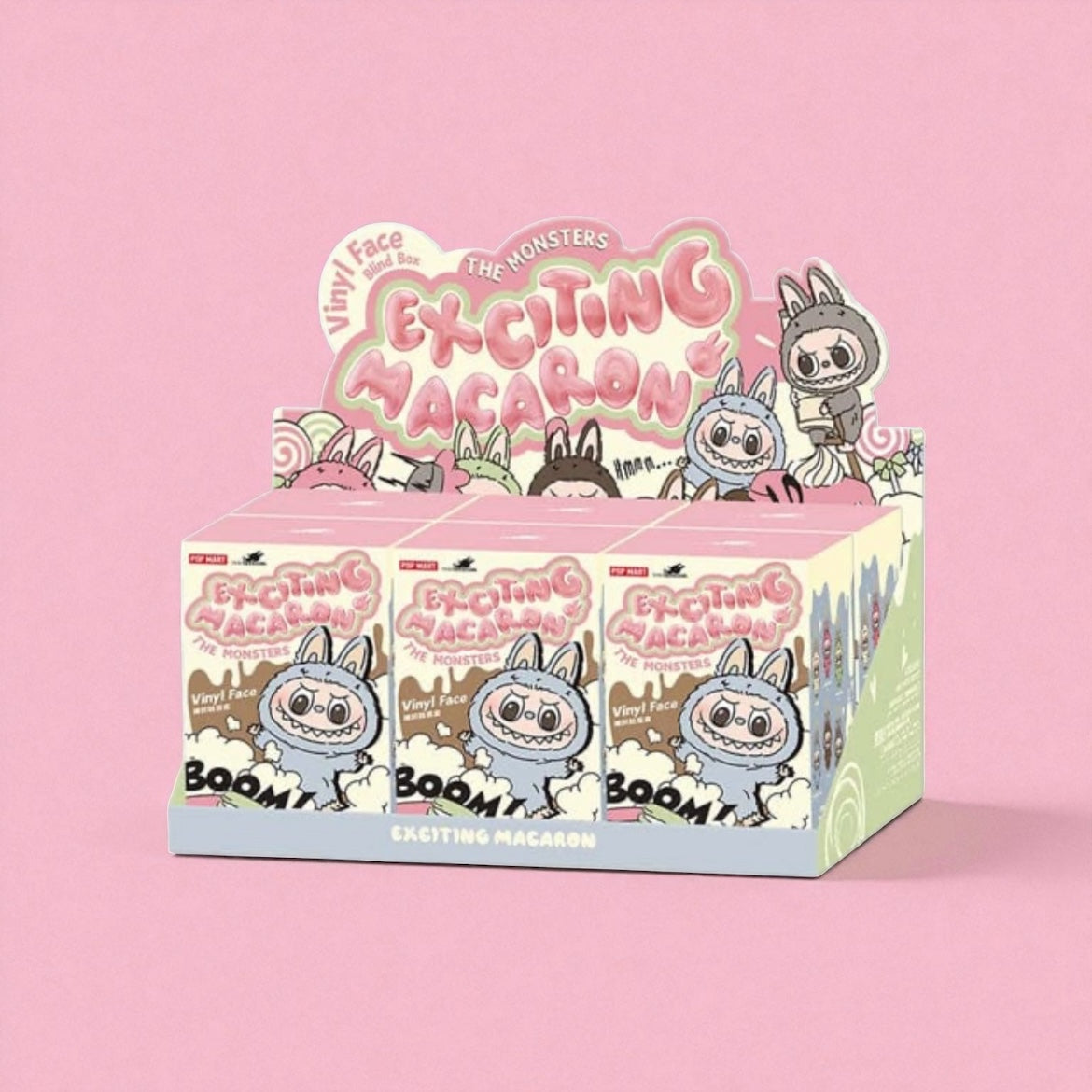 POP MART LABUBU MONSTERS EXCITING MACARON (VINYL FACE BLIND BOX)