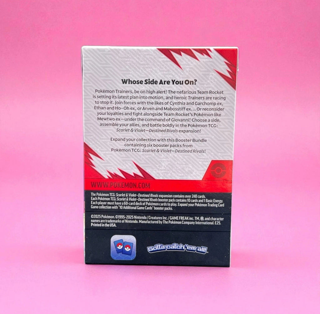 2025 Pokémon Scarlet & Violet Destined Rivals Booster Bundle 6 Booster Packs