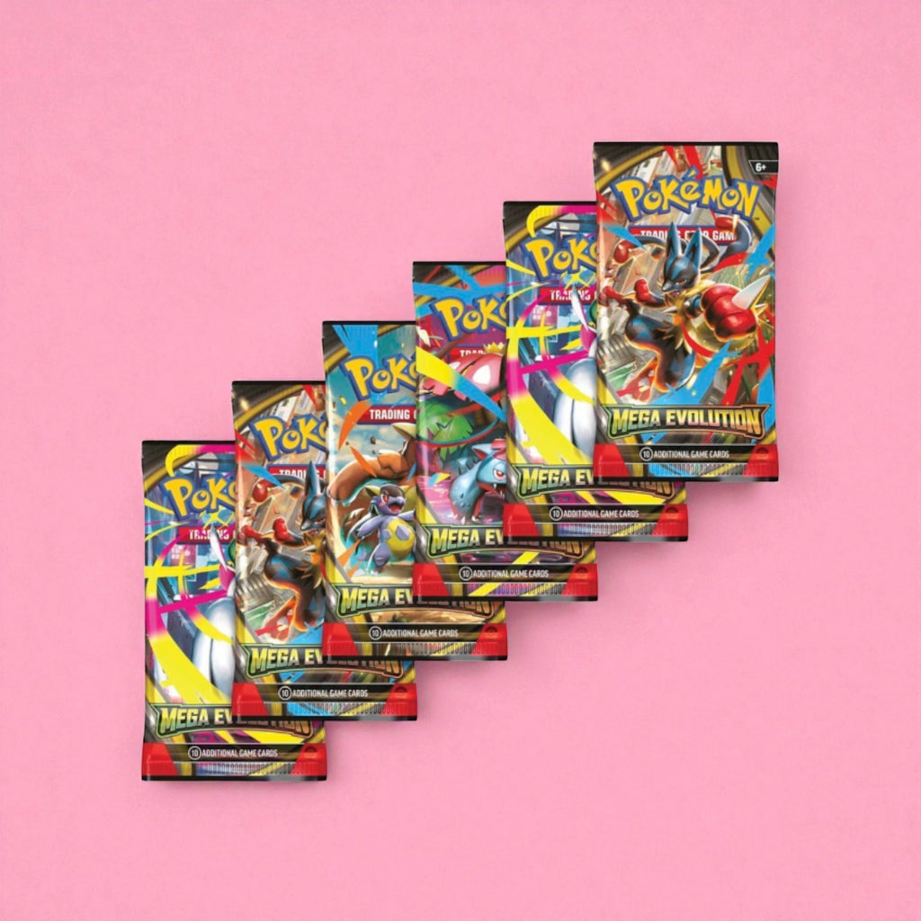 Pokémon TCG: Mega Evolution Booster Bundle (6 Packs)