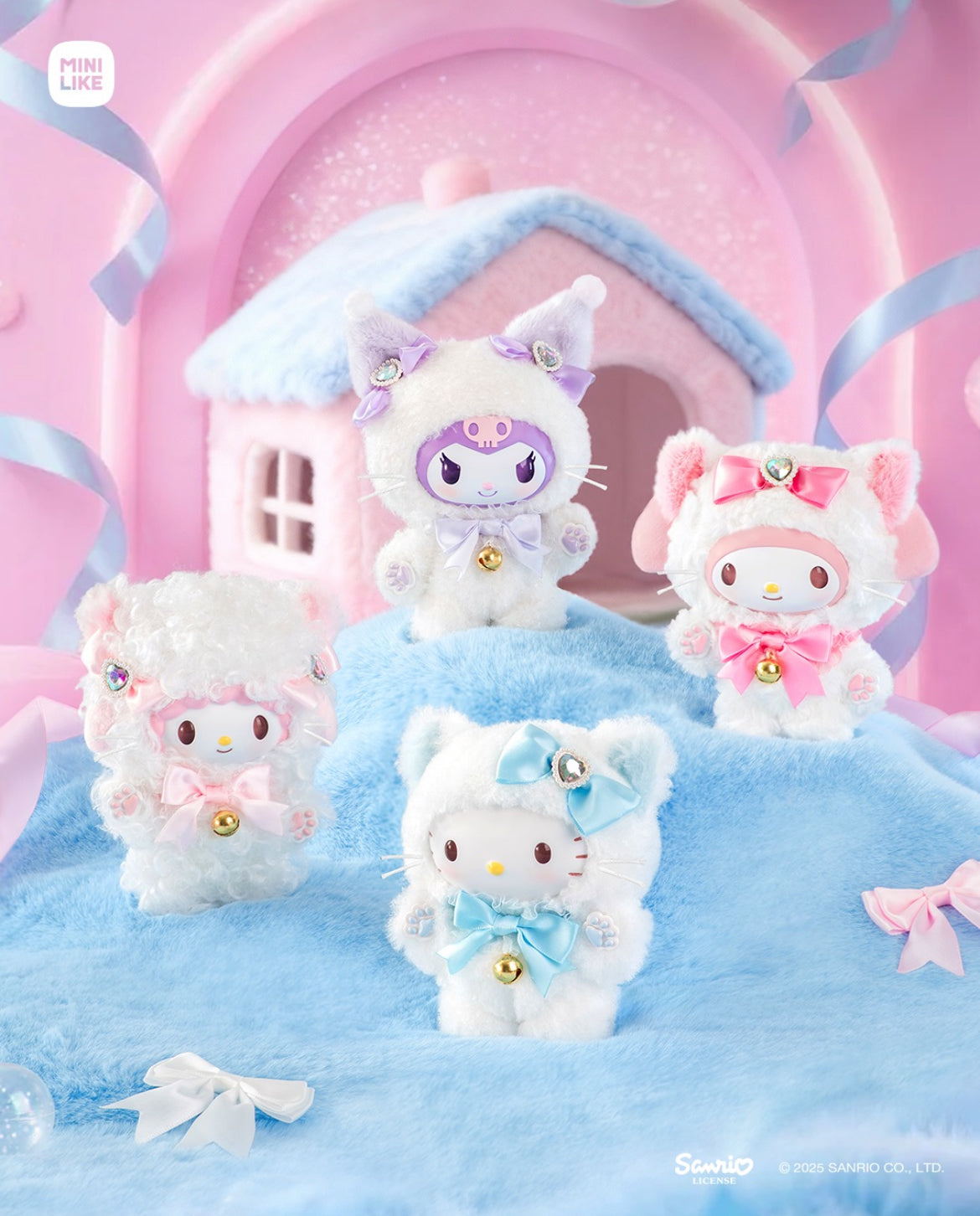 MINILIKE Sanrio Characters Shining Meow Series Plush Blind Box