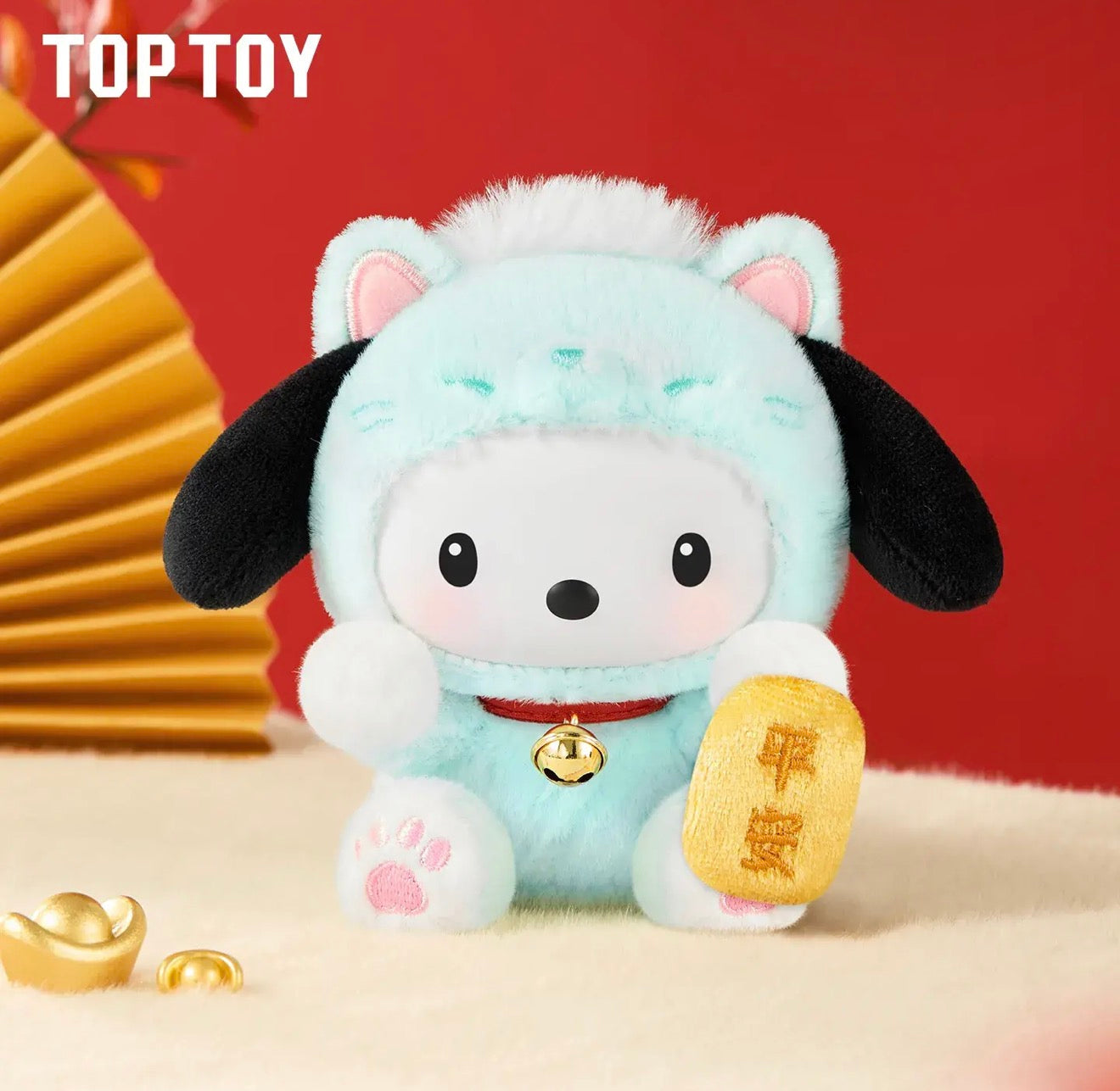 TOPTOY Sanrio Lucky Cat Series Plush Keychain Blind Box